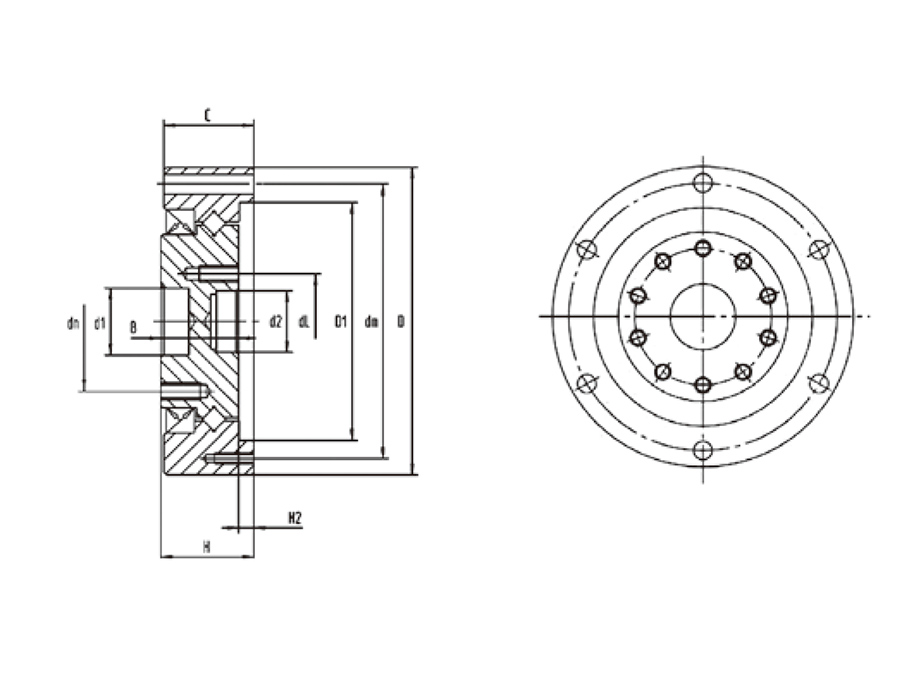 諧波減速機(jī)專用交叉滾子軸承